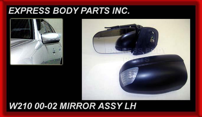 2000 2001 2002 e-class power heated mirror glass side cover signal driver rh new