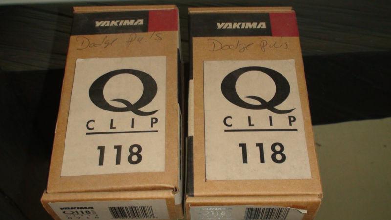 Yakima q118 q clips, car truck roof rack attachment-2 pair available one per bid