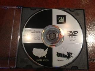 2007 2008 2009 gm navigation disc dvd cd 15807780 disk oem map