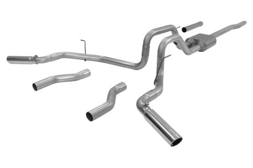 New flowmaster 2004 ford f-150 exhaust system, cat-back dual rear, side 817417