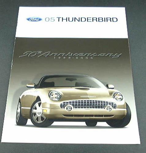 2005 05 ford thunderbird tbird t-bird brochure deluxe premium 