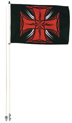 Tribal iron cross  safety flag 6' rzr rhino terryx atv