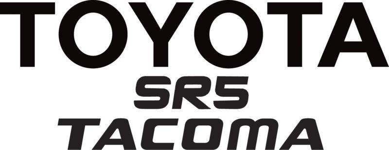 Toyota truck tailgate decal sticker sr5 tacoma silver color