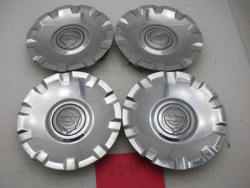 Set of 4 oem 07 08 chrysler pacifica 04743815ab center caps hubcaps