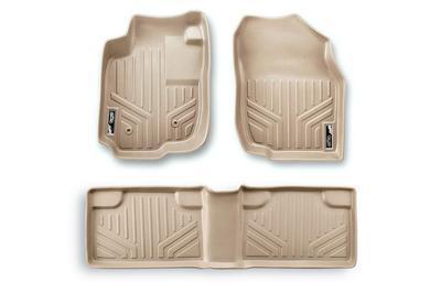 Max all weather 1st/2nd/3rd row tan floor liners for 2011-2014 ford explorer