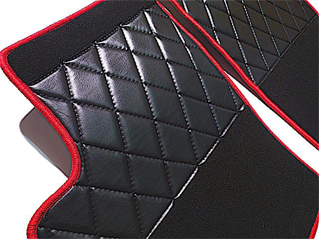 Black/red premium velours mat set for lotus esprit + turbo s3 lhd + rhd