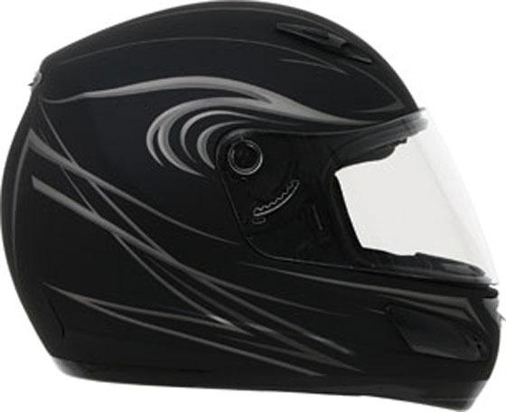 Gmax gm48 derk full face helmet flat black xs/x-small