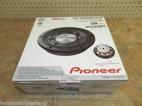 Pioneer ts-sw2541d 10" inch sub woofer 1000w 4-ohm shallow-mount subwoofer