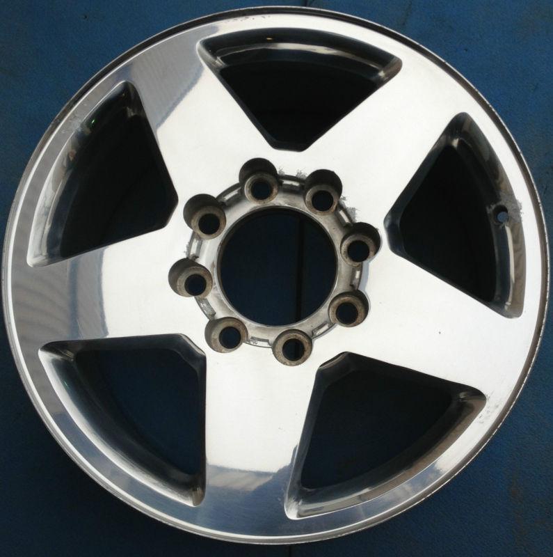 Chevy sierra 2500 3500 denali silverado pickup 20" oem polished wheel rim 8 lug