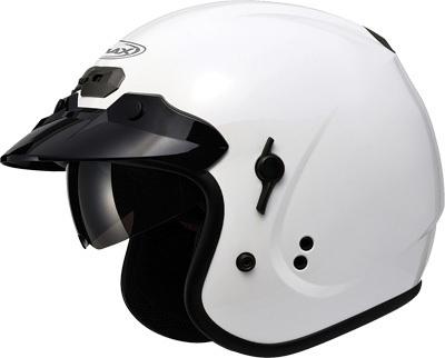 G-max gm32s motorcycle helmet pearl white medium