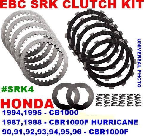 Ebc srk clutch kit honda 94,95 cb1000 87,88 cbr1000f 90-96 cbr1000f #srk4