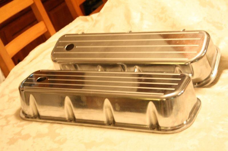 New big block chevy 396 427 454 tall polished aluminum valve covers 