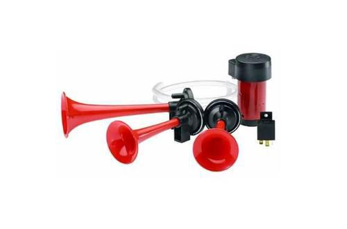 Hella triple tone air horn kit with compressor, retail clamshell
