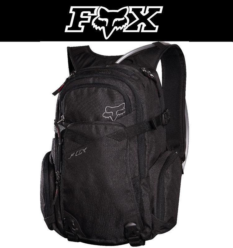 Fox racing black portage hydration backpack hydrapak dirt bike mx atv 2014
