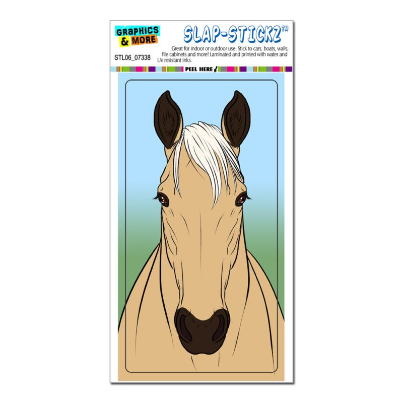 Horse palomino - slap-stickz™ automotive car window locker bumper sticker