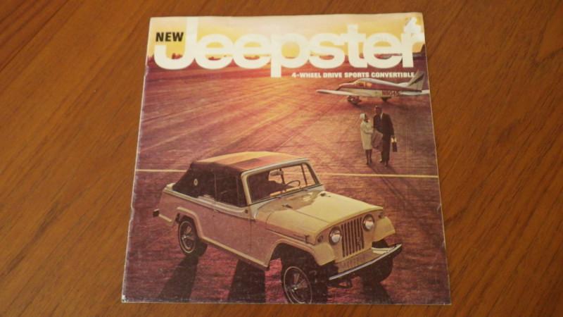 1966 jeepster 4 wheel drive sports convertible sales brochure