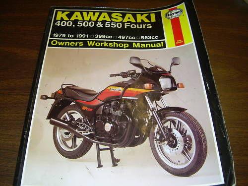 79-91 kawaskai 400, 500, 550 owner's workshop manual
