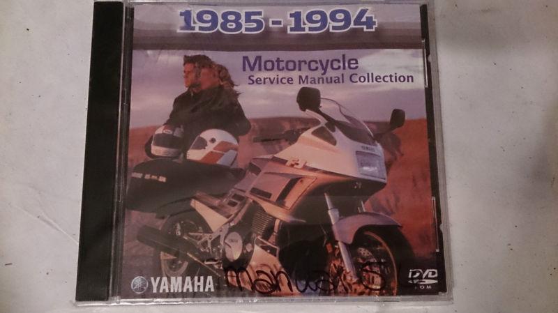85-94 yamaha motorcycle pc disc service manual collection *new*