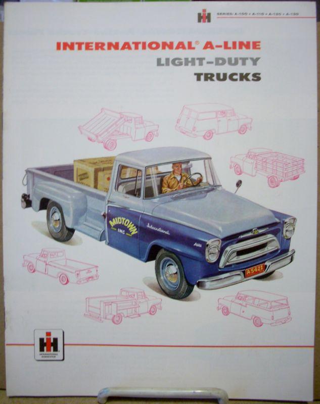 Nos 1957 1958 ihc international pickup a line a100-110-120-130 light duty trucks