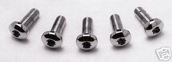 Chrome front rotor bolts 4 harley flstn deluxe 5/16"-18 x 1"