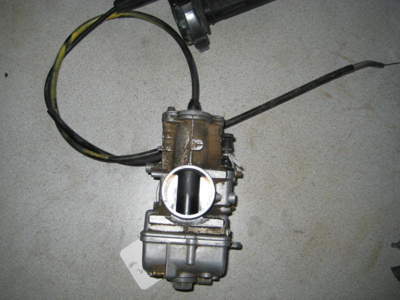Suzuki rm250 carburetor assembly with throttle and cable 