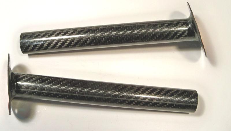 (2) carbon fiber screw jack funnels nice 7" long late model nascar arca