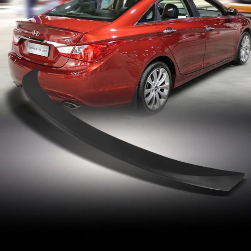 Fit 11-13 sonata primered black original style rear trunk spoiler wing lip kit