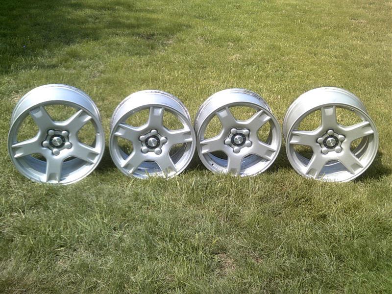 Chevey 99 corvette c5 factory oem 17" + 18" wheels silver alloy mag 5 star rims 
