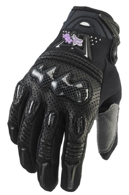 Fox racing womens bomber black gloves  motocross mx ladies 2013 glove