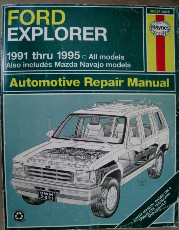 Ford explorer  1991-1995 auto repair manual