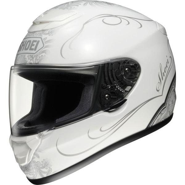 White/silver m shoei qwest sonoma full face helmet