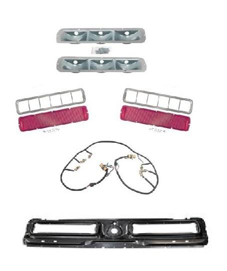 67 68 mustang sequential taillight panel kit - new