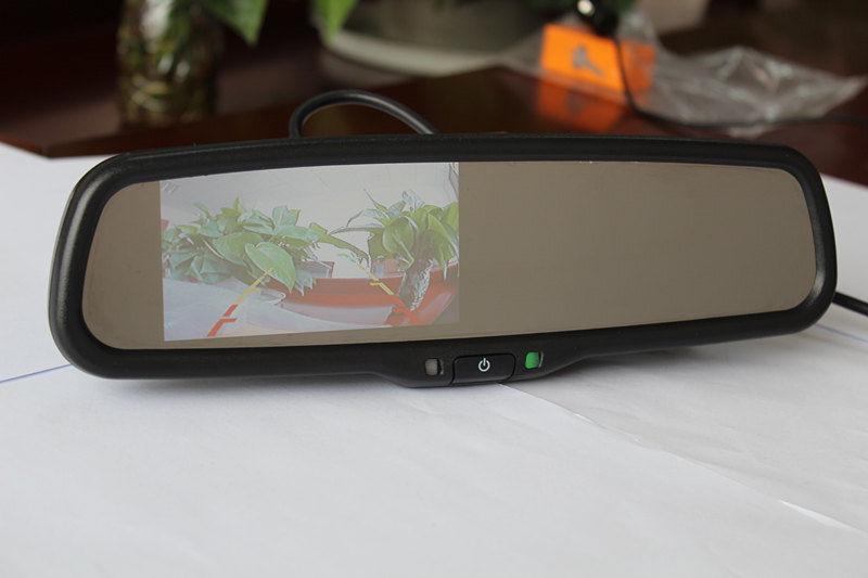 Normal rearview mirror+4.3" backup camera display,fits ford,nissan,gm,toyota.etc