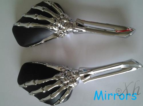 Talon skull skeleton hand mirror suzuki gsxr gsx-r 600 750 1000 hayabusa cruiser