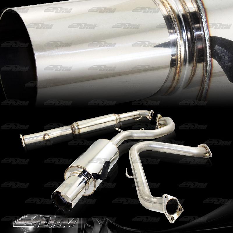 1999-2003 mitsubishi galant n1 4" tip t-304 stainless steel catback exhaust
