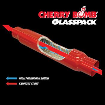 Original cherry bomb 22" glass packs mufflers 3.5" body - 2.25" inlet & outlet 