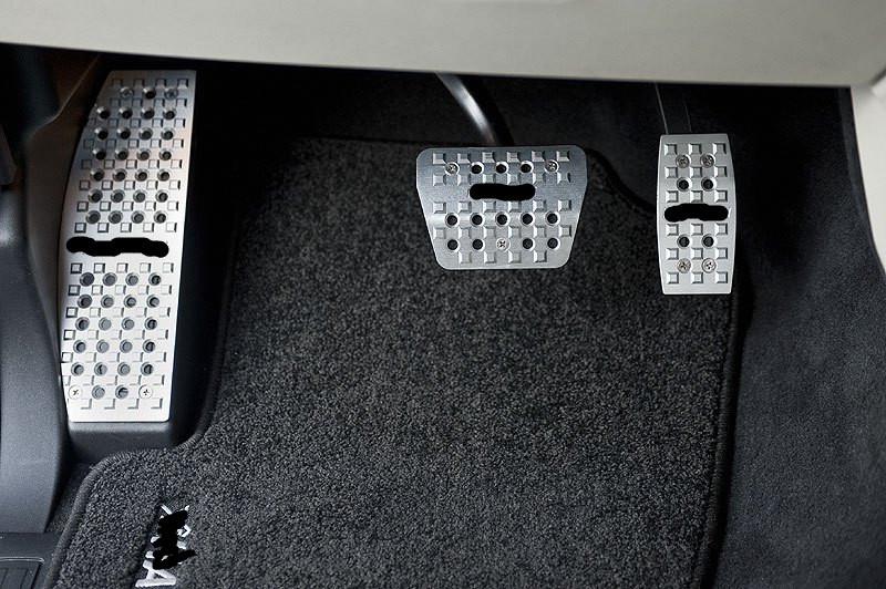 For land rover range rover at non-slip gas brake footrest pedal pad set silver 