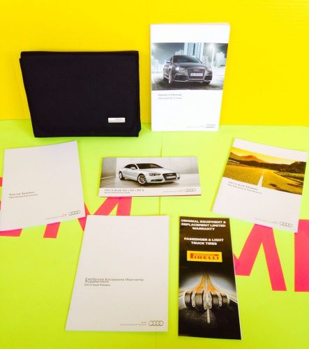 2013 audi rs5  rs 5 owners manual fast free priority shipping