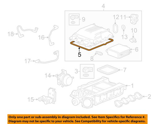 Gm oem supercharger-cover assembly gasket 12613457