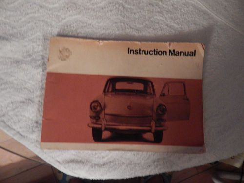 1967 volkswagen 1600 instruction manual--rare model