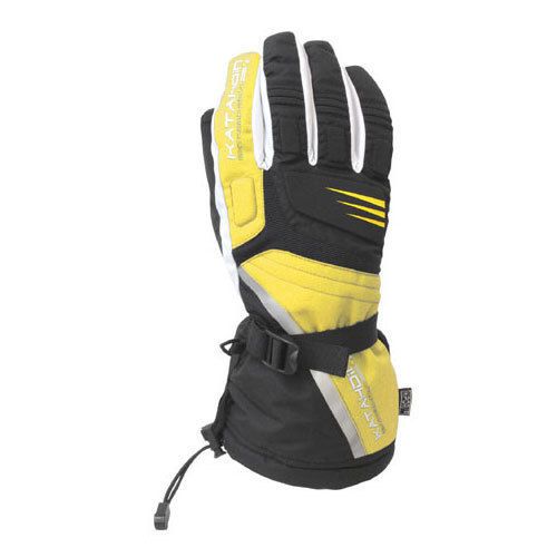 Katahdin cyclone snowmobile gloves yellow