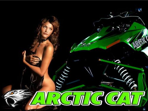 Arctic cat banner #4 sno pro crossfire snowmobile girl high quality!!!!