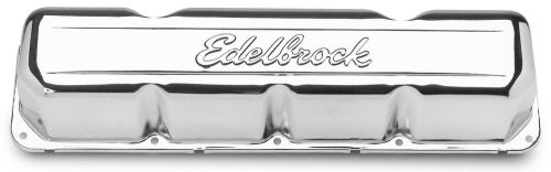 Edelbrock 4431 signature series valve cover set amc 290-401 no baffle pair