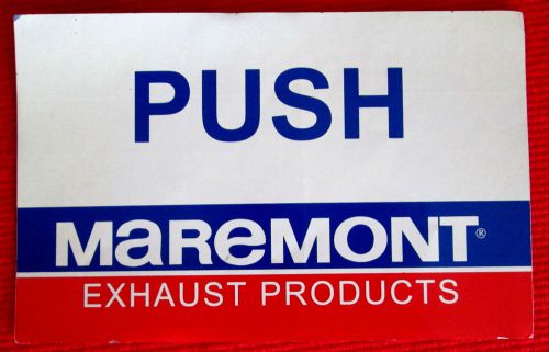 Maremont exhaust products shop door push decal msc