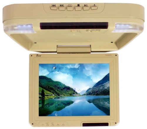 Tview t127dvfd 12.1&#034; tan overhead monitor built-in dvd player usb/sd