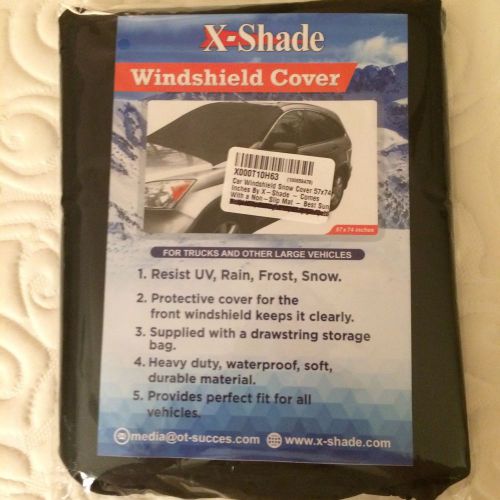 Large windshield cover 57x74 x-shade for sun, heat, rain snow cover new