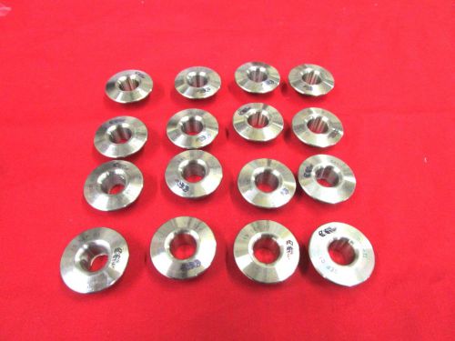 New  set of 16 delwest 546tl  titanium  retainers1.350 od