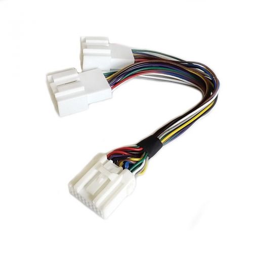 Car cd radio harness y cable adaptor 1 to 2 for mazda 3 6