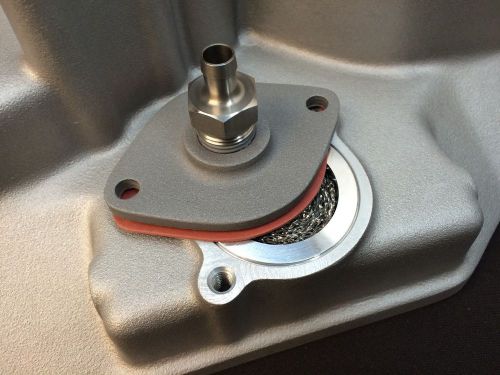 Fe ford manifold rear plate medium/high volume pcv valve &amp; breather basket