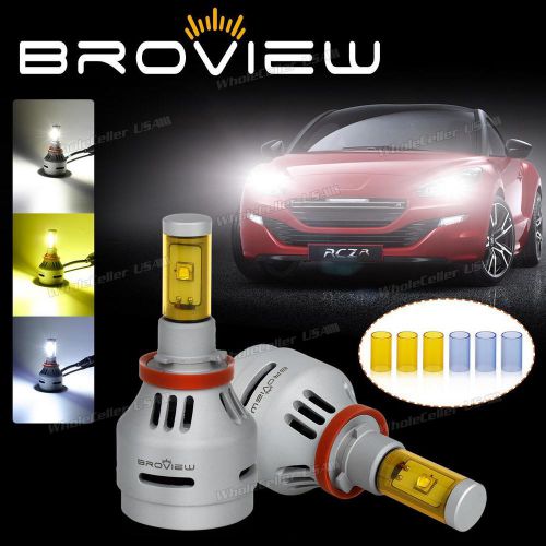 Broview p3 h8 h9 h11 40w 4000lm led headlamp bulb low beam kit 4300k 6500k 8000k
